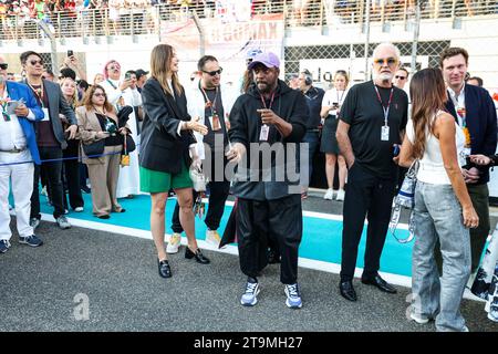 Will.i.am, alias William James Adams Jr. Beim Formel 1 Etihad Airways Abu Dhabi Grand Prix 2023, 22. Runde der Formel-1-Weltmeisterschaft 2023 vom 24. Bis 26. November 2023 auf dem Yas Marina Circuit in Abu Dhabi Stockfoto