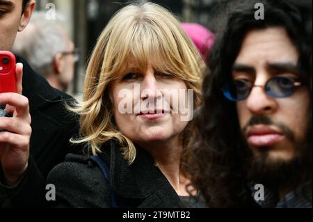 London, Großbritannien. Rachel Johnson, Marsch Gegen Antisemitismus. Schulter an Schulter stehen mit britischen Juden. Königliche Gerichte, Strand. Quelle: michael melia/Alamy Live News Stockfoto