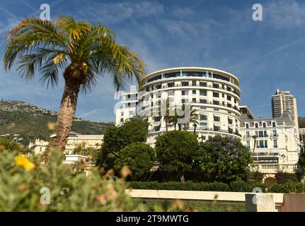 Monaco - 23. Juni 2019: Hotel de Paris Monte-Carlo in Monaco. Stockfoto