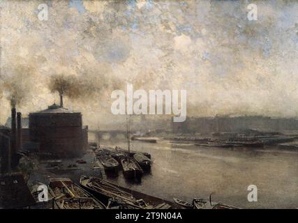 British Gas Works an der Spree - von Adolf von Meckel Stockfoto