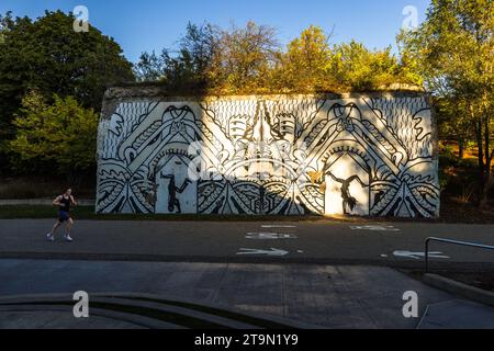 Street Art in Detroit, USA Stockfoto