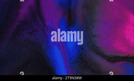 Farbe Spritzer Glitzer Nebel Textur blau lila dunkel Stockfoto