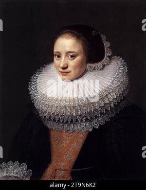 Porträt einer Frau 1628 von Michiel Jansz. Van Miereveld Stockfoto