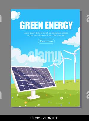 Grüne Energie Vektorbanner Stock Vektor
