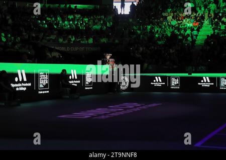 Malaga, Malaga, Spanien. November 2023. Während des Davis Cup Finals in Malaga in der Arena of Unicaja (Credit Image: © Mathias Schulz/ZUMA Press Wire) NUR REDAKTIONELLE VERWENDUNG! Nicht für kommerzielle ZWECKE! Quelle: ZUMA Press, Inc./Alamy Live News Stockfoto