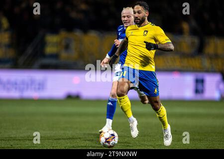 Lyngby, Dänemark. November 2023. Sean Klaiber (31) aus Broendby, WENN er während des 3F Superliga-Spiels zwischen Lyngby BK und Broendby IF im Lyngby Stadium in Lyngby gesehen wurde. (Foto: Gonzales Photo/Alamy Live News Stockfoto