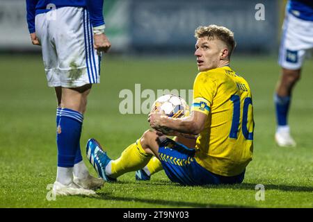 Lyngby, Dänemark. November 2023. Daniel Wass (10) von Broendby IF, der während des 3F Superliga-Spiels zwischen Lyngby BK und Broendby IF im Lyngby Stadium in Lyngby gesehen wurde. (Foto: Gonzales Photo/Alamy Live News Stockfoto