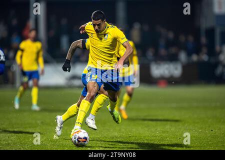 Lyngby, Dänemark. November 2023. OHI Omoijuanfo (9) von Broendby, WENN er während des 3F Superliga-Spiels zwischen Lyngby BK und Broendby IF im Lyngby Stadium in Lyngby gesehen wurde. (Foto: Gonzales Photo/Alamy Live News Stockfoto