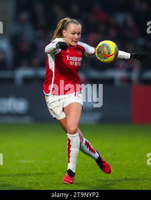 Borehamwood, England, Vereinigtes Königreich am 26. November 2023. Arsenals Frida Maanum im Spiel Arsenal Women FC gegen West Ham United Women's Super League im Meadow Park Stadium, Borehamwood, England, Großbritannien am 26. November 2023 Credit: Every Second Media/Alamy Live News Stockfoto