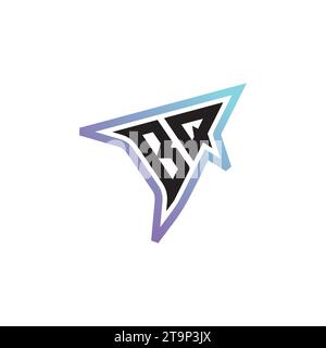 BQ Letter Kombination aus coolem Esport-Logo oder anfänglichem Gaming-Logo als inspirierendes Konzeptdesign Stock Vektor