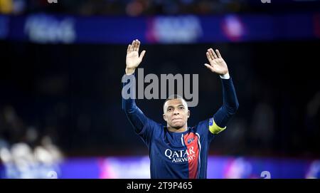 Kylian Mbappe während des Fußballspiels der Ligue 1 zwischen Paris Saint-Germain PSG und AS Monaco ASM im Parc des Princes in Paris, Frankreich, am 24. November 2023. Quelle: Victor Joly/Alamy Live News Stockfoto