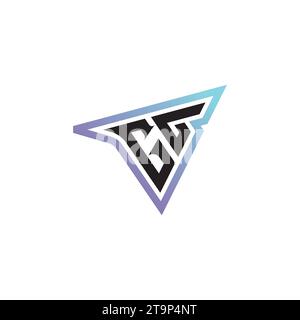 GG Letter Kombination aus coolem Esport-Logo oder anfänglichem Gaming-Logo als inspirierendes Konzeptdesign Stock Vektor