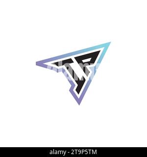 IP Letter Kombination cooles Logo Esport oder Gaming Initial Logo als inspirierendes Konzeptdesign Stock Vektor