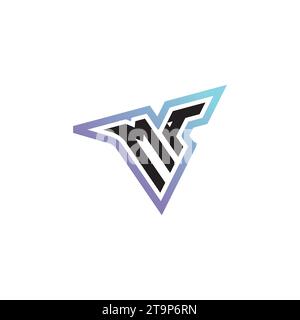 MI Letter Kombination aus coolem Esport-Logo oder anfänglichem Gaming-Logo als inspirierendes Konzeptdesign Stock Vektor