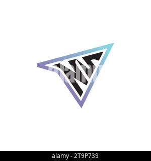 NS Letter Kombination aus coolem Esport-Logo oder anfänglichem Gaming-Logo als inspirierendes Konzeptdesign Stock Vektor