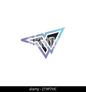 TB Letter Kombination aus coolem Esport-Logo oder anfänglichem Gaming-Logo als inspirierendes Konzeptdesign Stock Vektor