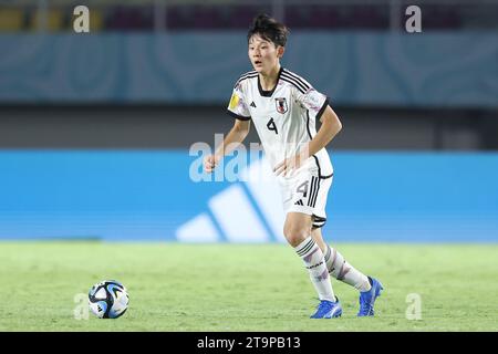 Surakarta, Indonesien. November 2023. Japaner Kaito Tsuchiya beim Achtelfinale der FIFA U-17-Weltmeisterschaft Indonesien 2023 gegen Spanien 2-1 Japan im Manahan-Stadion in Surakarta, Indonesien, 20. November 2023. Quelle: AFLO/Alamy Live News Stockfoto
