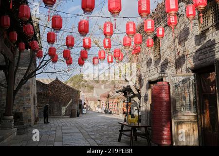 Peking Gubei Wasserstadt unter der Großen Mauer Stockfoto