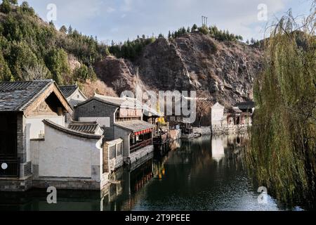 Wasserstadt Gubei, gilt als „Wuzhen in Peking“ Stockfoto