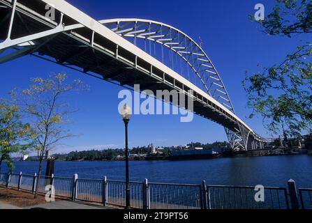 Die Fremont Bridge (I-405), Portland, Oregon Stockfoto