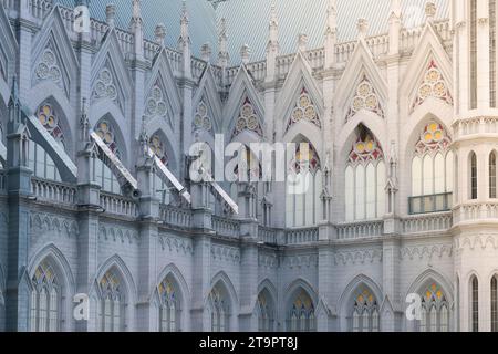 St. Die Philomena Cathedral ist eine katholische Kirche in Mysore, Karnataka, Indien Stockfoto