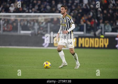 Turin, Italien. November 2023. Während der italienischen Serie A, des Fußballspiels zwischen Juventus FC und dem FC Inter, am 26. November 2023 im Allianz Stadion in Turin, Italien. Foto Nderim Kaceli Credit: Unabhängige Fotoagentur/Alamy Live News Stockfoto