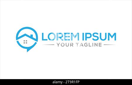 Real Estate Logo Design einzigartiges und professionelles Logo Design Stock Vektor
