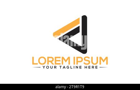 WERBEBUCHSTABEN Logodesign Kreatives und professionelles Logodesign Stock Vektor