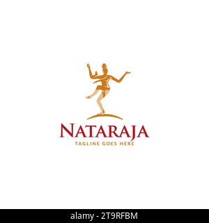 Nataraja-Logo oder Icon-Design Stock Vektor