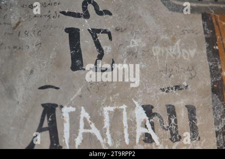 Griechenland, Thessalien, Larisa, Zaritsani Dorf Kloster von st. Athanasios (1613) und Kapelle von St. Antonios (1748) Stockfoto