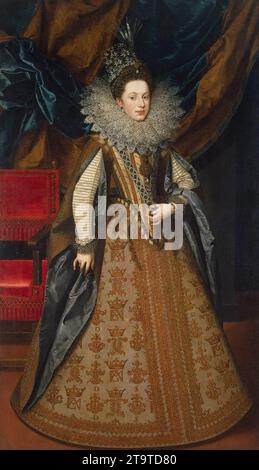 Porträt der Margarete von Savoyen, Herzogin von Mantua 1608 von Frans dem Jüngeren Pourbus Stockfoto