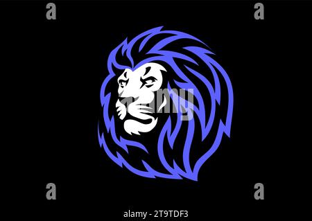 Kopf des Stolzes, Strong Lion Illustration Stock Vektor