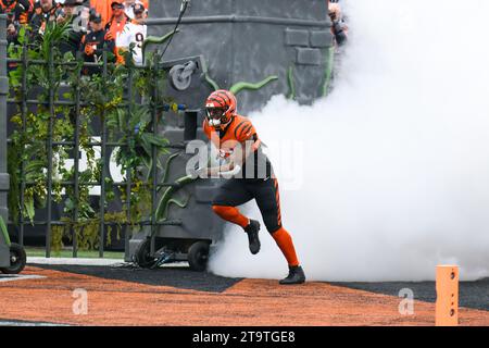 Cincinnati, Ohio, USA. November 2023. 26. November 2023 während Pittsburgh Steelers vs Cincinnati Bengals in Cincinnati, OH. Jake Mysliwczyk/AMG Media (Kreditbild: © Jake Mysliwczyk/BMR via ZUMA Press Wire) NUR ZUR REDAKTIONELLEN VERWENDUNG! Nicht für kommerzielle ZWECKE! Stockfoto