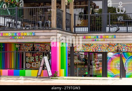 Sundae Donuts in Montauk Stockfoto