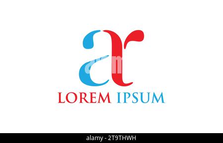 AR-Logo-Design modernes Logo-Design Stock Vektor