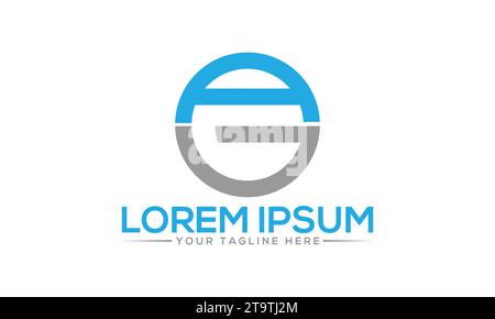 AG-Logo-Design einzigartiges und professionelles Logo-Design Stock Vektor