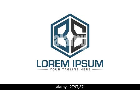 BE Logo Design einzigartiges und modernes Logo Design Stock Vektor
