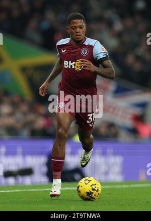 London, Großbritannien. November 2023. Leon Bailey aus Aston Villa während des Premier League Spiels im Tottenham Hotspur Stadium in London. Der Bildnachweis sollte lauten: Paul Terry/Sportimage Credit: Sportimage Ltd/Alamy Live News Stockfoto