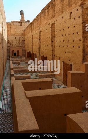 Nordafrika. Morroco. Marrakesch. Der Palast El Badi wurde Ende des 16. Jahrhunderts im Auftrag von Sultan Ahmed el-Mansour erbaut Stockfoto