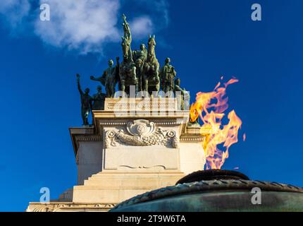 Denkmal für die Unabhängigkeit Brasiliens. Historische Fakten. Stadt ​​of São Paulo, Brasilien Stockfoto