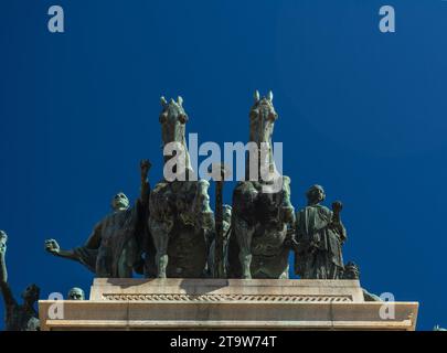 Denkmal für die Unabhängigkeit Brasiliens. Historische Fakten. Stadt ​​of São Paulo, Brasilien Stockfoto