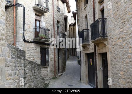 SOS del Rey Católico, mittelalterliche Stadt. Cinco Villas, Zaragoza, Aragón, Spanien. Stockfoto