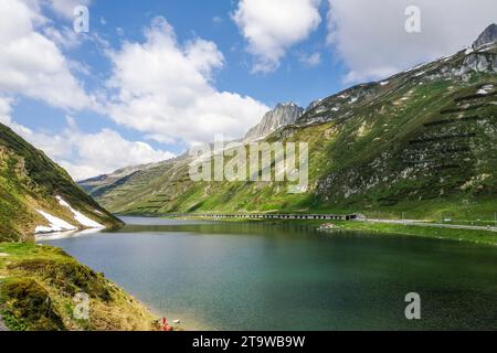 Schweiz, Kanton Uri, Oberalp Pass, Landschaft Stockfoto