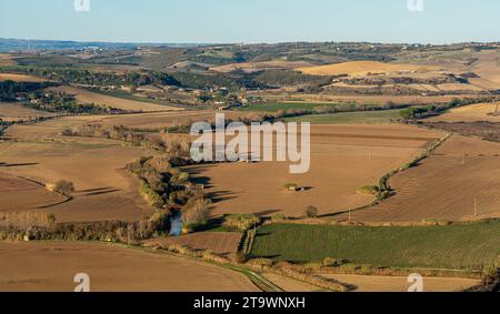 Malerische Sehenswürdigkeit in der wunderschönen Stadt Tarquinia, in der Provinz Viterbo, Latium, Italien. Stockfoto