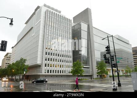 Washington, DC - 4. Juni 2018: Das Hauptgebäude der Weltbank in Washington. Stockfoto