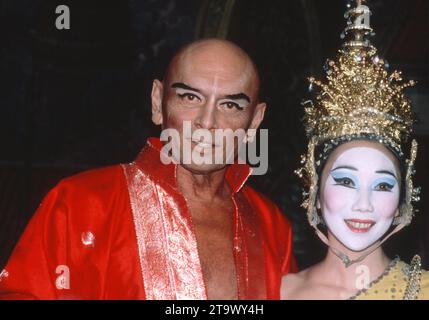 1985 Yul Brynner Kathy Lee Ehefrau John Barrett/PHOTOlink.net. Stockfoto