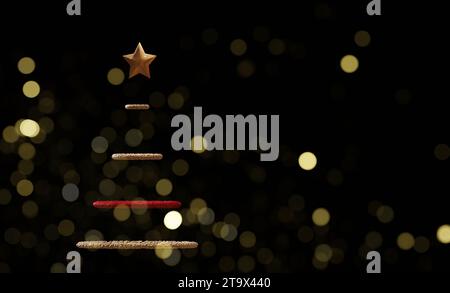 Abstrakter Weihnachtsbaum Stockfoto