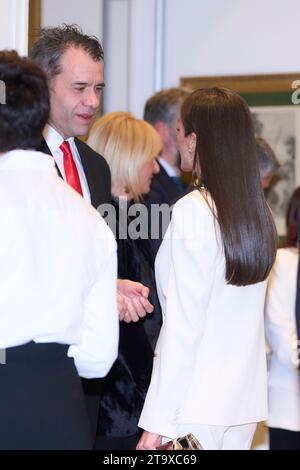 Madrid, Madrid, Spanien. November 2023. Königin Letizia von Spanien nimmt am 27. November 2023 im Palace Hotel an den „Francisco Cerecedo“-Journalismuspreisen Teil (Foto: © Jack Abuin/ZUMA Press Wire). Nicht für kommerzielle ZWECKE! Stockfoto