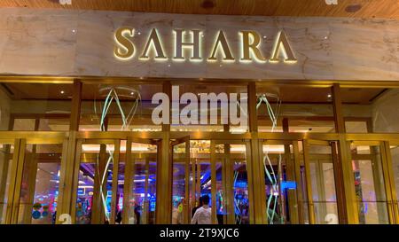 Sahara Hotel and Casino in Las Vegas - LAS VEGAS, VEREINIGTE STAATEN - 31. OKTOBER 2023 Stockfoto
