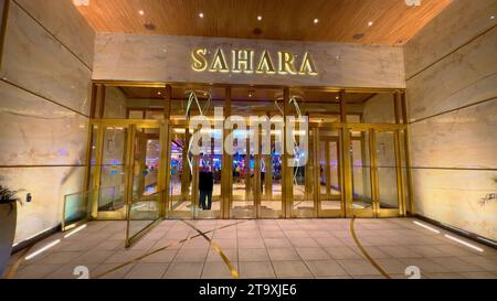 Sahara Hotel and Casino in Las Vegas - LAS VEGAS, VEREINIGTE STAATEN - 31. OKTOBER 2023 Stockfoto